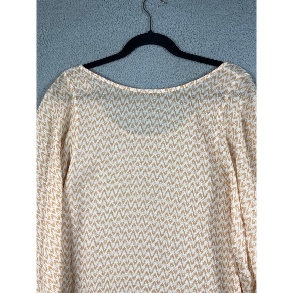 Eberjey Womens Size S/M Top Shirt Blouse Fringe Printed Swim Cover Up - Picture 5 of 10